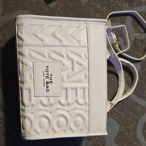 Marc Jacobs White Embossed Tote